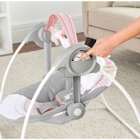 INGENUITY Balancelle bébé électrique Compacte – Flora ROSE 6 - vertbaudet enfant 