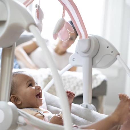 INGENUITY Balancelle bébé électrique Compacte – Flora ROSE 4 - vertbaudet enfant 