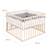 ROBA Parc Bébé 100 x 100 cm Mobile en Bois Massif Bio + Tour de Parc Gris Étoilé - Hauteur Réglable - Naturel BEIGE 3 - vertbaudet enfant 