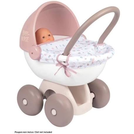 Landau câlin Baby Nurse pour poupon jusqu'à 42cm - SMOBY - Fabriqué en France BLANC 1 - vertbaudet enfant 