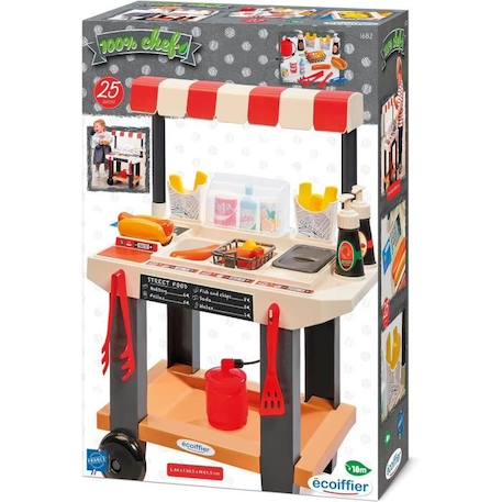 Jeux d'imitation : cuisine Street food - ECOIFFIER - 1682 BLANC 5 - vertbaudet enfant 