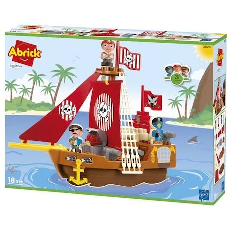 Bateau pirate - Jeu de construction - A partir de 18 mois - ABRICK ROUGE 3 - vertbaudet enfant 