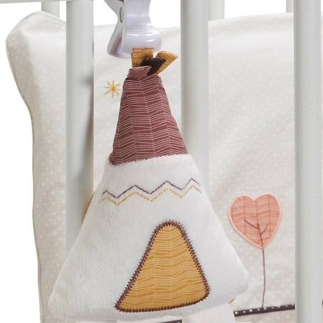 Jouet d'activités enfant Tipi en velours blanc - SAUTHON - Timouki - Bébé - Mixte - 35x13x5 cms BLANC 2 - vertbaudet enfant 