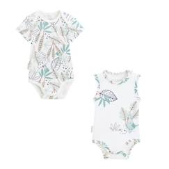 Lot de 2 bodies bébé manches courtes Belem  - vertbaudet enfant