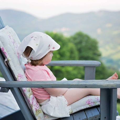 Casquette bandana bébé en bambou, ELODIE BLEU 4 - vertbaudet enfant 