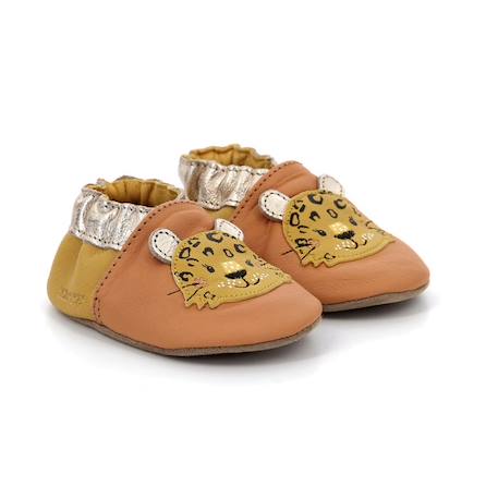 ROBEEZ Chaussons Leopardo camel MARRON 2 - vertbaudet enfant 