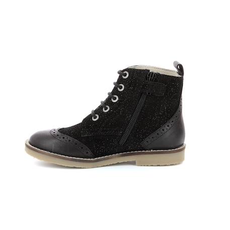 KICKERS Bottillons Tyrol noir Fille NOIR 4 - vertbaudet enfant 