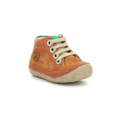 KICKERS Bottillons Sonistreet gris BEIGE+BLANC+GRIS 2 - vertbaudet enfant 