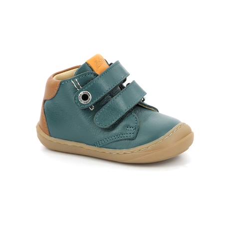 ASTER Bottillons Chyo marine BLEU+BLEU+MARRON+VERT 14 - vertbaudet enfant 