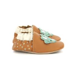 Chaussures-Chaussures garçon 23-38-Chaussons-ROBEEZ Chaussons Triceradino camel