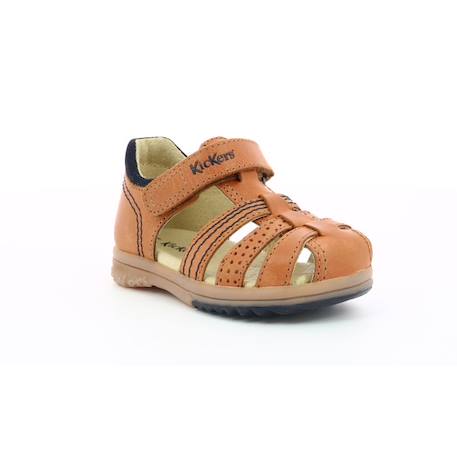 KICKERS Sandales Platiback camel MARRON 2 - vertbaudet enfant 