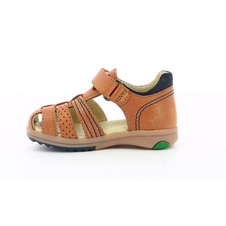 KICKERS Sandales Platiback camel MARRON 4 - vertbaudet enfant 