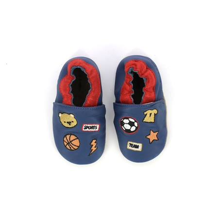 ROBEEZ Chaussons Patch Sports bleu BLEU 2 - vertbaudet enfant 