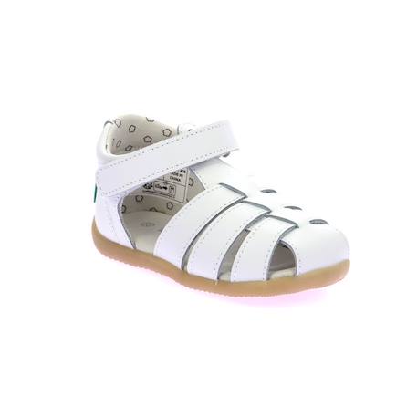 KICKERS Sandales Bigflo-c blanc BLANC+BLEU+ROSE 2 - vertbaudet enfant 