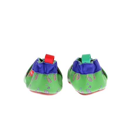 KICKERS Chaussons Kickbaby Music vert BLEU+VERT 7 - vertbaudet enfant 