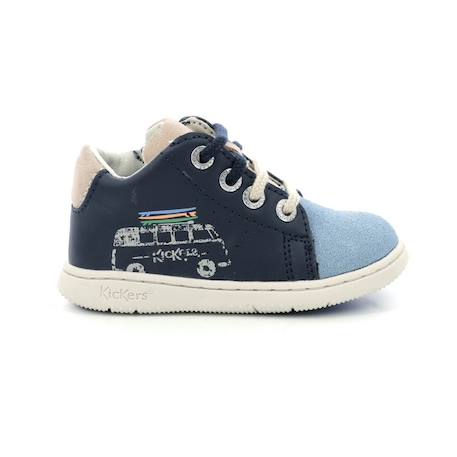 KICKERS Bottillons Kickblace marine BLEU 1 - vertbaudet enfant 