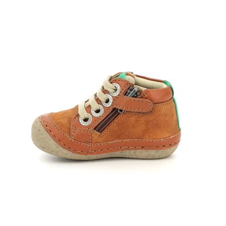 KICKERS Bottillons Sonistreet camel BEIGE+GRIS 4 - vertbaudet enfant 