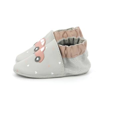 ROBEEZ Chaussons Welcomehome gris GRIS 4 - vertbaudet enfant 