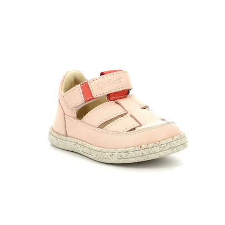 KICKERS Sandales Tractus rose BLEU+ROSE 6 - vertbaudet enfant 