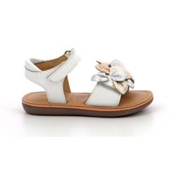 Chaussures-Chaussures fille 23-38-MOD 8 Sandales Cloknot blanc