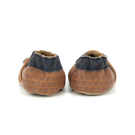 ROBEEZ Chaussons Elefant Jungle camel GRIS 3 - vertbaudet enfant 