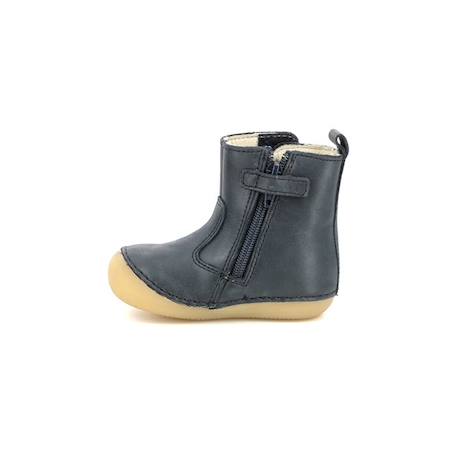 KICKERS Boots Socool camel BLEU+JAUNE 4 - vertbaudet enfant 