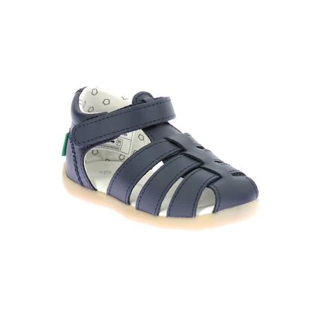 KICKERS Sandales Bigflo-c rose BLANC+BLEU+ROSE 6 - vertbaudet enfant 