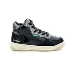 Chaussures-Chaussures fille 23-38-KICKERS Baskets hautes Kicklax noir