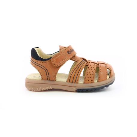 KICKERS Sandales Platinium camel MARRON 1 - vertbaudet enfant 