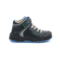 Chaussures-Chaussures garçon 23-38-KICKERS Baskets hautes Kick Teen marine