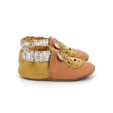 ROBEEZ Chaussons Leopardo camel MARRON 1 - vertbaudet enfant 