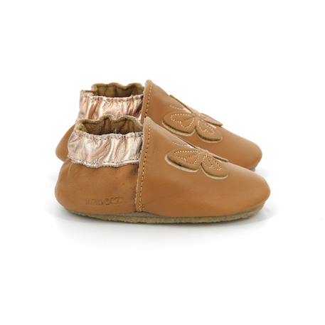 ROBEEZ Chaussons Flyinthewindcrp camel MARRON 1 - vertbaudet enfant 