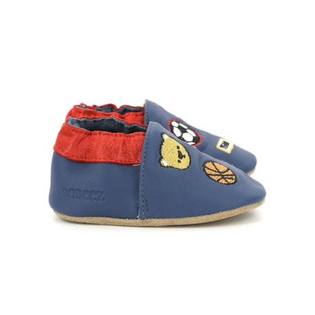 ROBEEZ Chaussons Patch Sports bleu BLEU 1 - vertbaudet enfant 