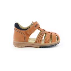 KICKERS Sandales Platiback camel  - vertbaudet enfant