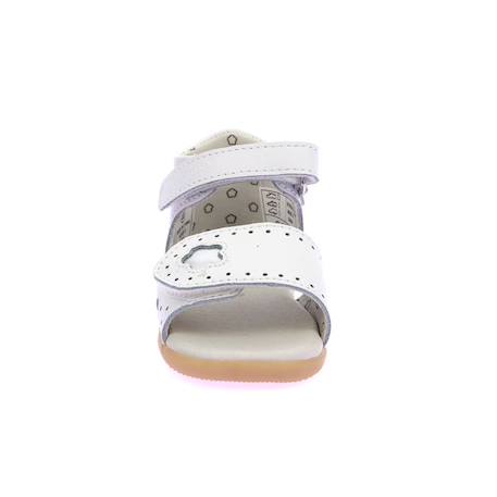 KICKERS Sandales Bigkratch-c blanc BLANC+ROSE 4 - vertbaudet enfant 