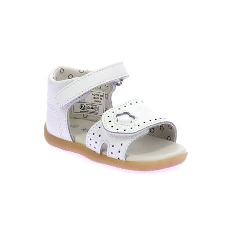 KICKERS Sandales Bigkratch-c blanc BLANC+ROSE 2 - vertbaudet enfant 