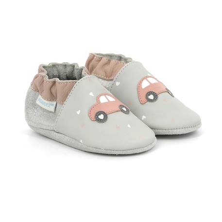 ROBEEZ Chaussons Welcomehome gris GRIS 2 - vertbaudet enfant 