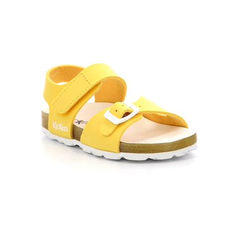 KICKERS Sandales Sunkro bleu BLEU+JAUNE+ROSE 6 - vertbaudet enfant 