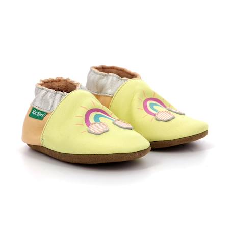 KICKERS Chaussons Kickbaby Rainbo jaune JAUNE+ROSE 2 - vertbaudet enfant 