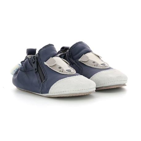 ROBEEZ Chaussons Chou Dog bleu Mixte BLEU 2 - vertbaudet enfant 