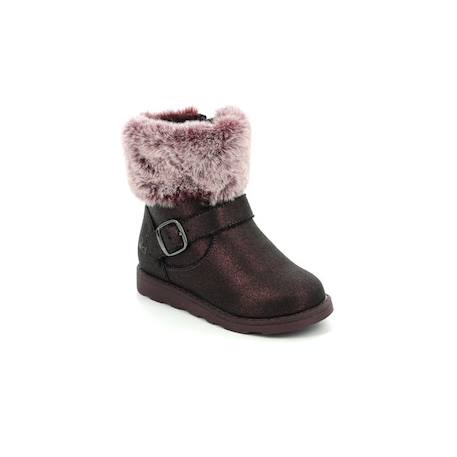 MOD 8 Boots Aldizia bordeaux NOIR+ROUGE 6 - vertbaudet enfant 