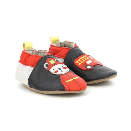 ROBEEZ Chaussons Fireman marine BLANC 2 - vertbaudet enfant 