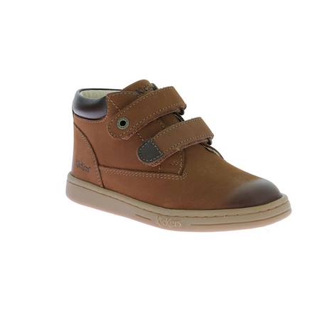 KICKERS Bottillons Tackeasy camel BLANC+JAUNE 2 - vertbaudet enfant 