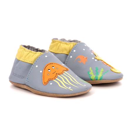 ROBEEZ Chaussons Seabed bleu BLEU 2 - vertbaudet enfant 