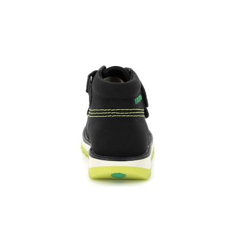 KICKERS Bottillons Kickfun Jaune/noir NOIR 3 - vertbaudet enfant 