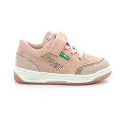 KICKERS Baskets basses Kouic rose  - vertbaudet enfant