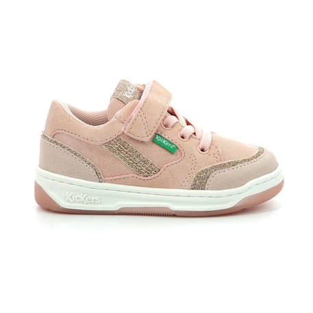 KICKERS Baskets basses Kouic rose ROSE 1 - vertbaudet enfant 