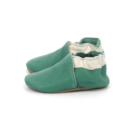 ROBEEZ Chaussons Coddle Baby rose VERT 4 - vertbaudet enfant 