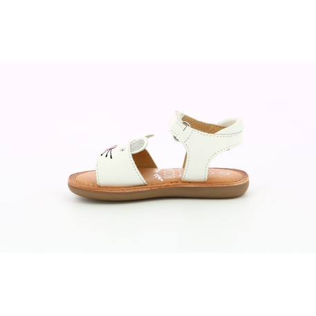 MOD 8 Sandales Cloonie blanc BLANC+ROSE 4 - vertbaudet enfant 