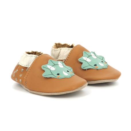 ROBEEZ Chaussons Triceradino camel MARRON 2 - vertbaudet enfant 